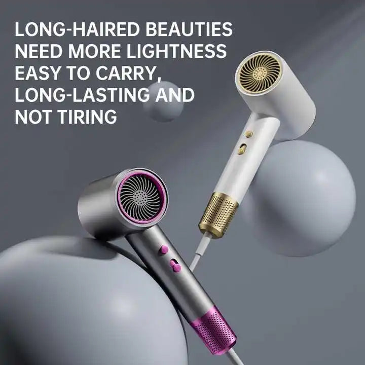 Efficient Hair Dryer with Adjustable Heat