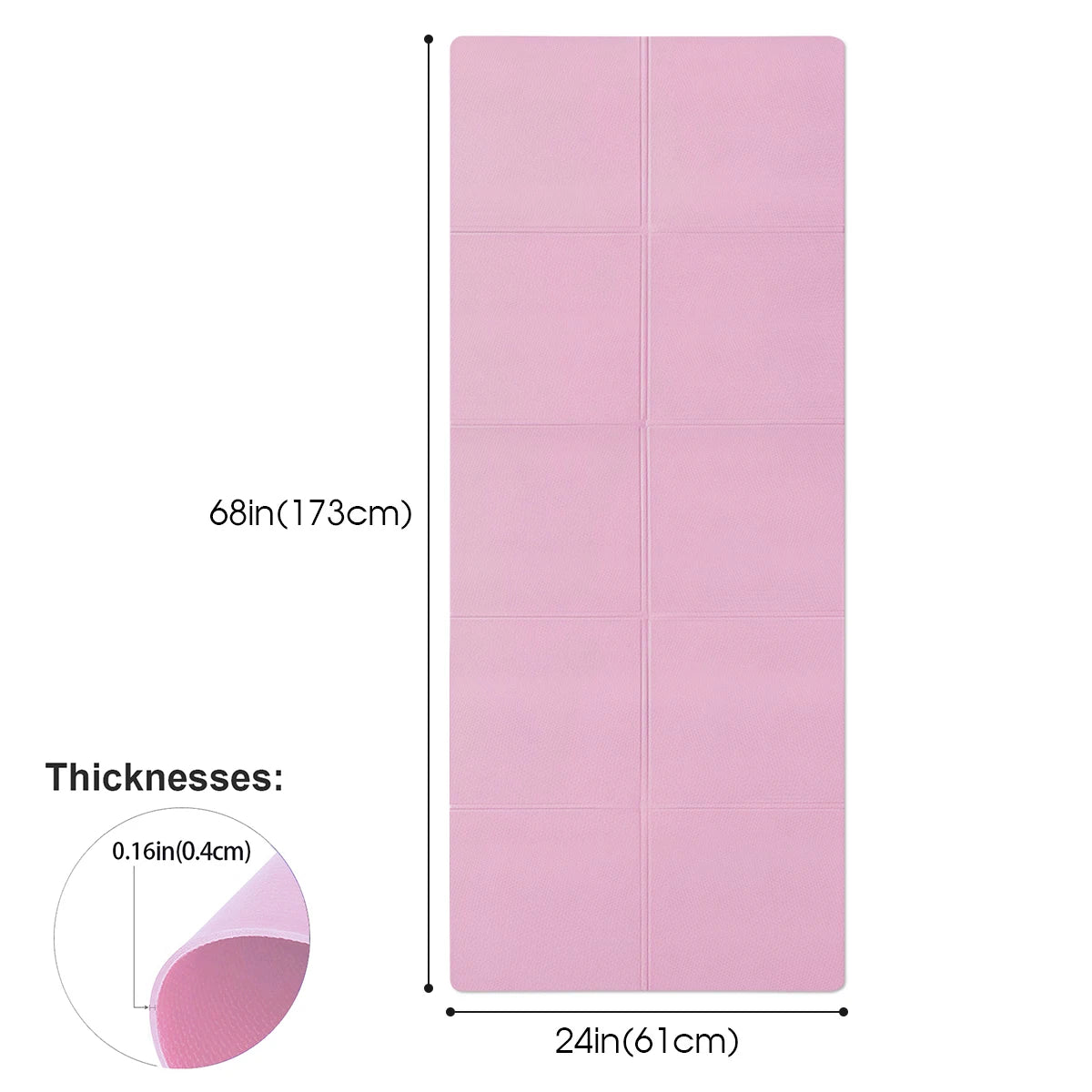 EVA Yoga Mat - 4MM Thick