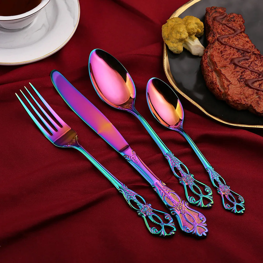 Golden Stainless Steel Cutlery Set