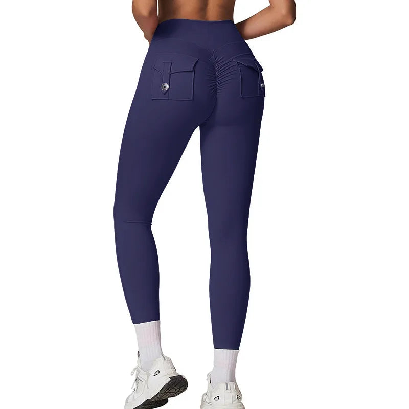 Fitness Yoga Leggings with Pockets - "Indiya"