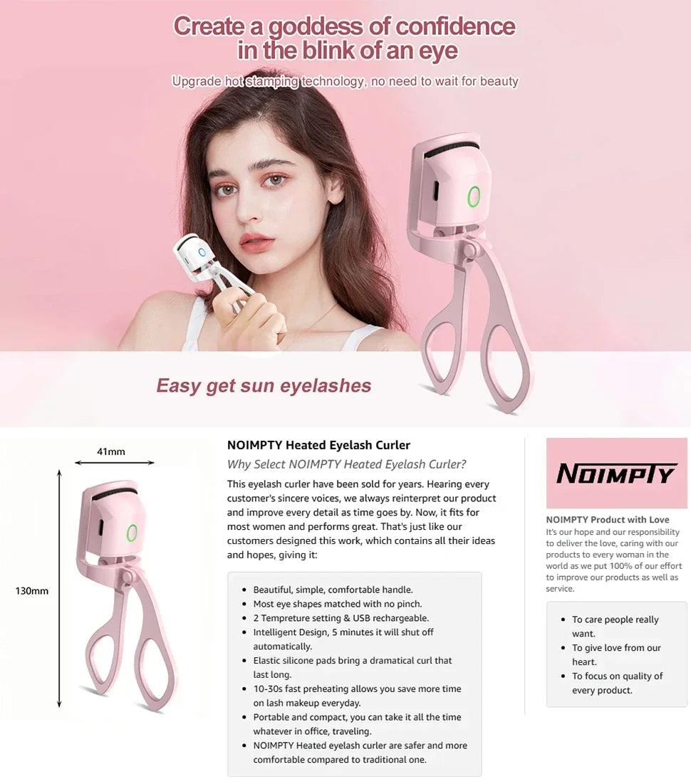 Portable Electric Eyelash Curler