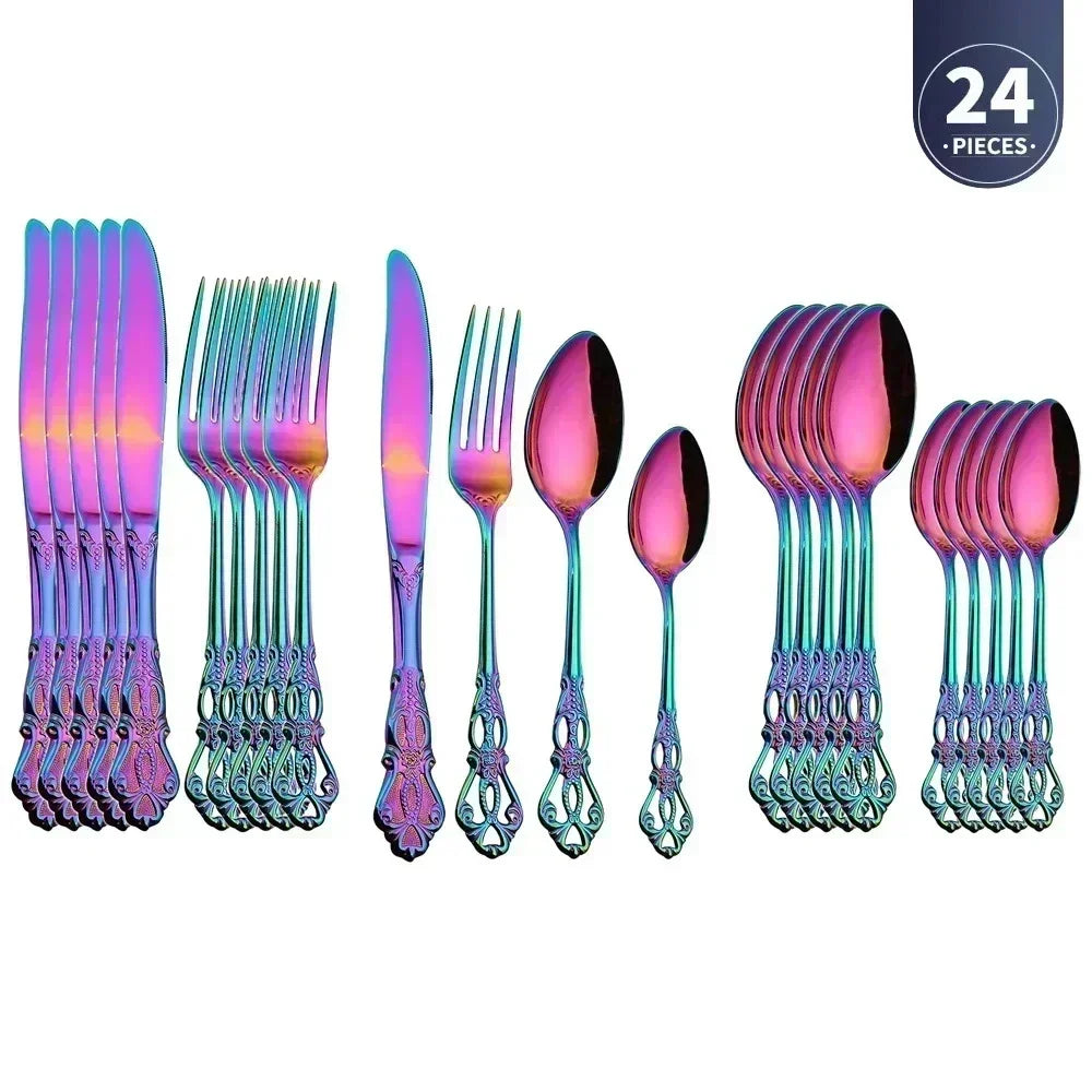 Golden Stainless Steel Cutlery Set