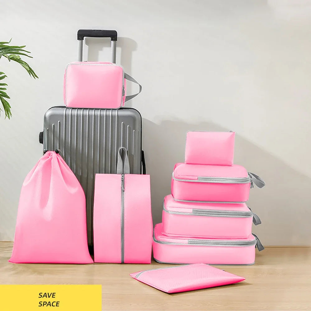 Travel Packing Cubes - 9pcs/set