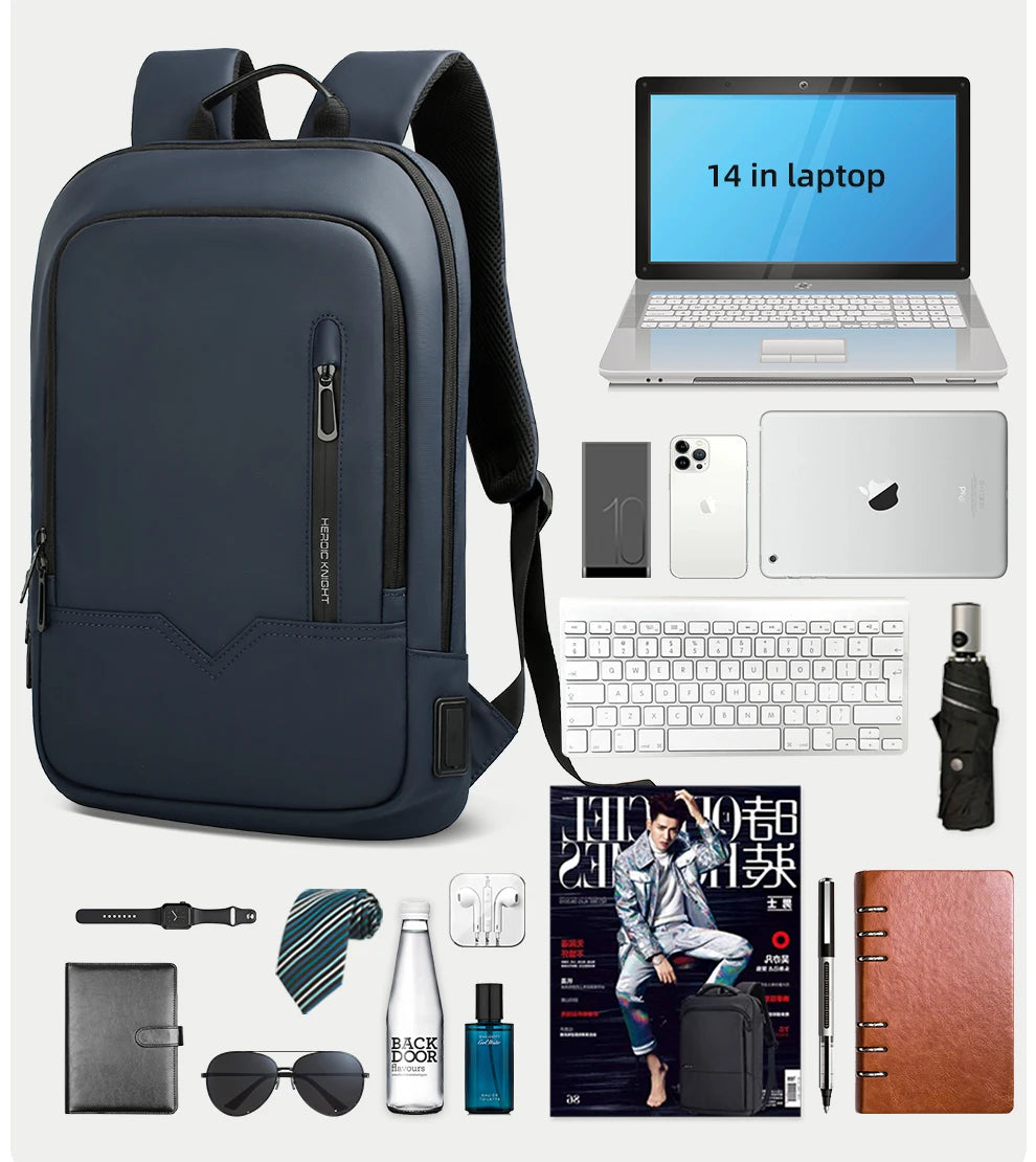 Waterproof Business Backpack for Men - 15.6 Inch Laptop Bag