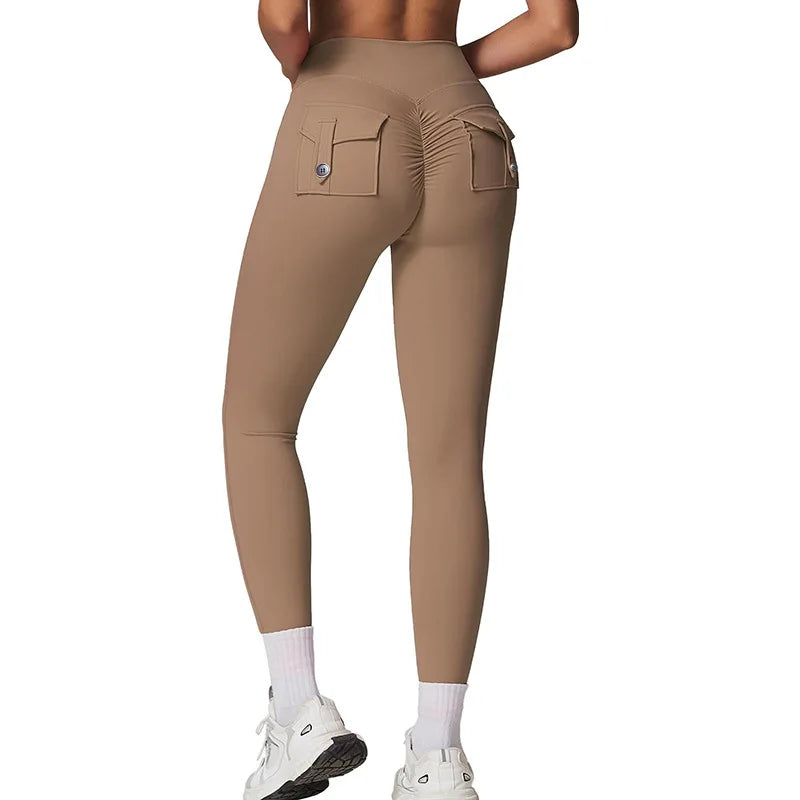 Fitness Yoga Leggings with Pockets - "Indiya"