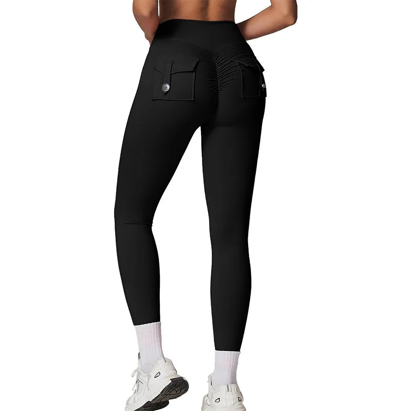 Fitness Yoga Leggings with Pockets - "Indiya"