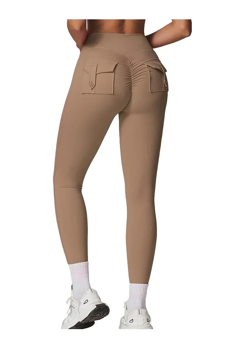 Fitness Yoga Leggings with Pockets - "Indiya"
