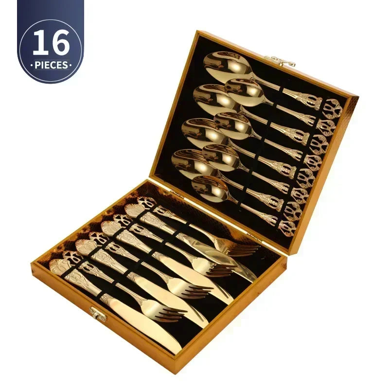 Golden Stainless Steel Cutlery Set