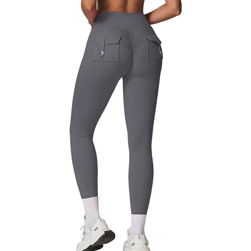 Fitness Yoga Leggings with Pockets - "Indiya"