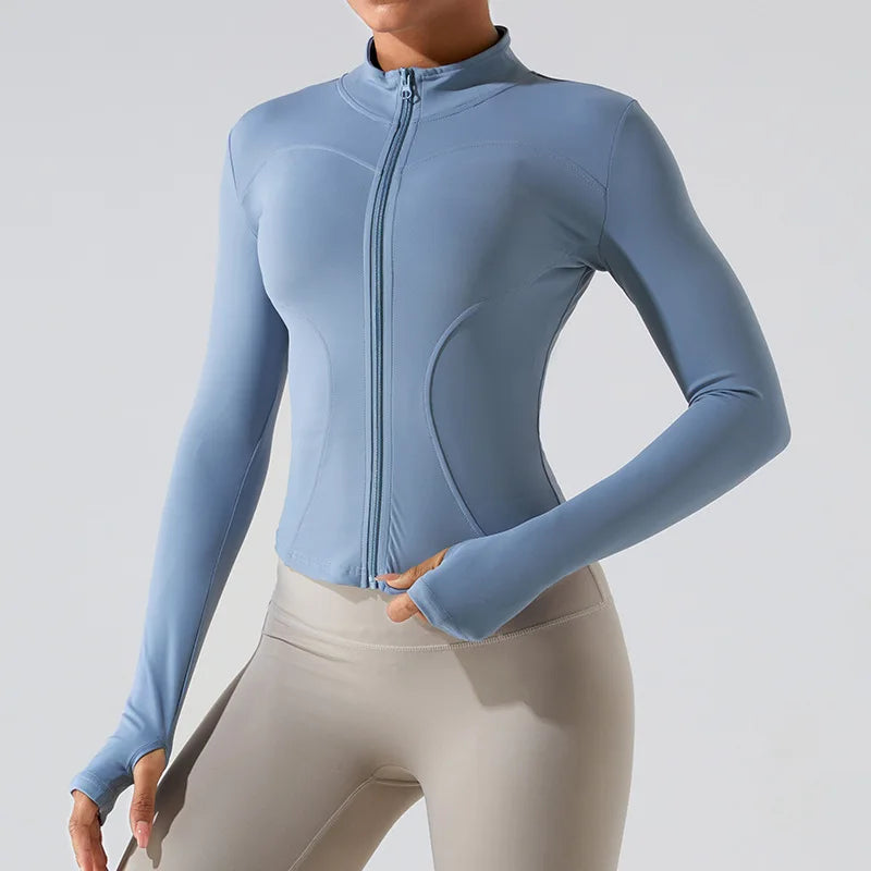 Full Zip up Workout Yoga Jacket for Women - "Mommy"