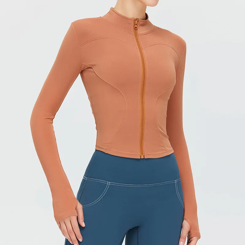 Full Zip up Workout Yoga Jacket for Women - "Mommy"