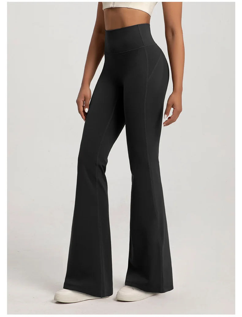 High Waisted Bell Bottom Yoga Pants - "Bianca"