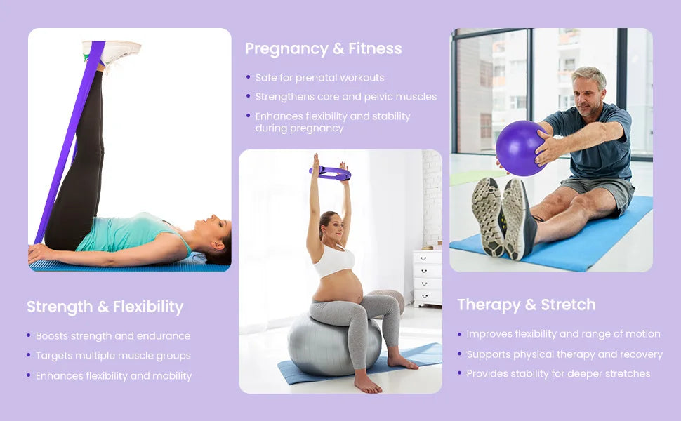 Pilates Ball Set & Resistance Bands