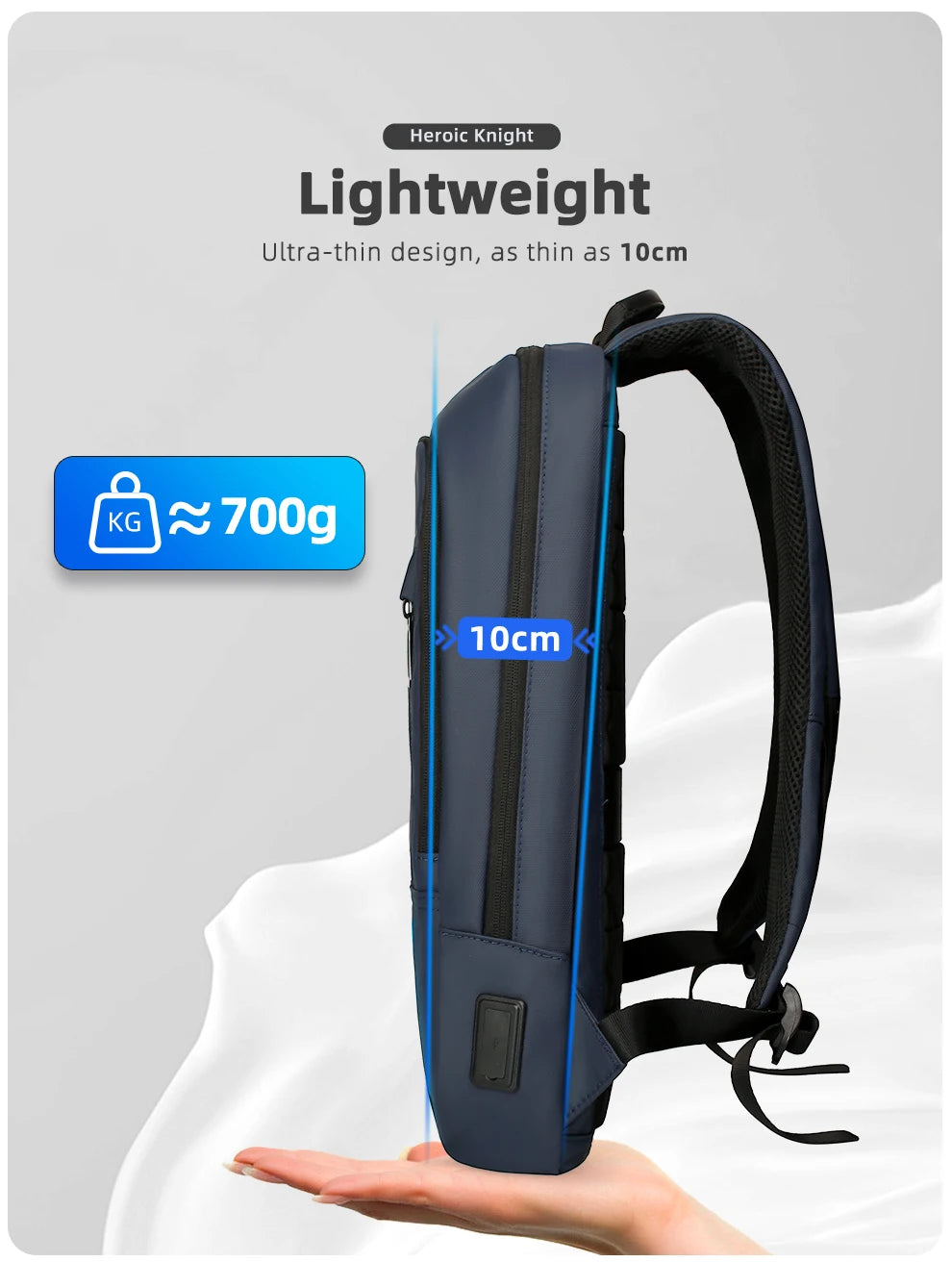 Waterproof Business Backpack for Men - 15.6 Inch Laptop Bag