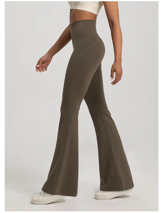 High Waisted Bell Bottom Yoga Pants - "Bianca"