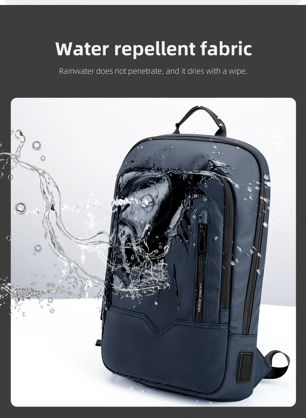 Waterproof Business Backpack for Men - 15.6 Inch Laptop Bag