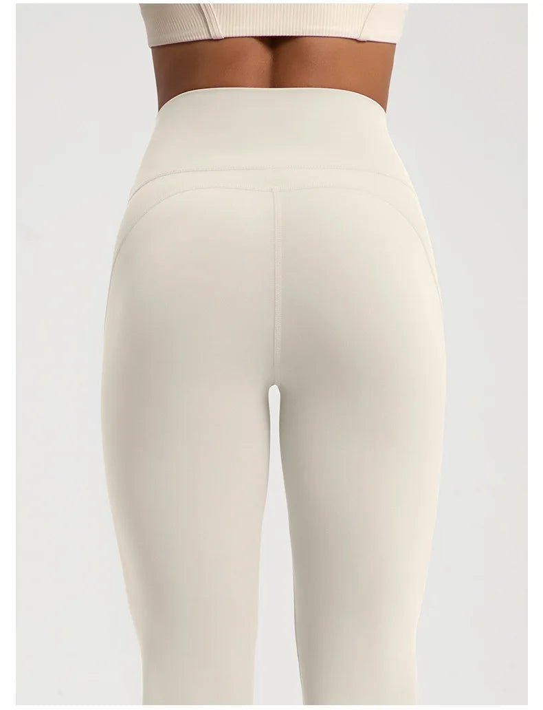 High Waisted Bell Bottom Yoga Pants - "Bianca"