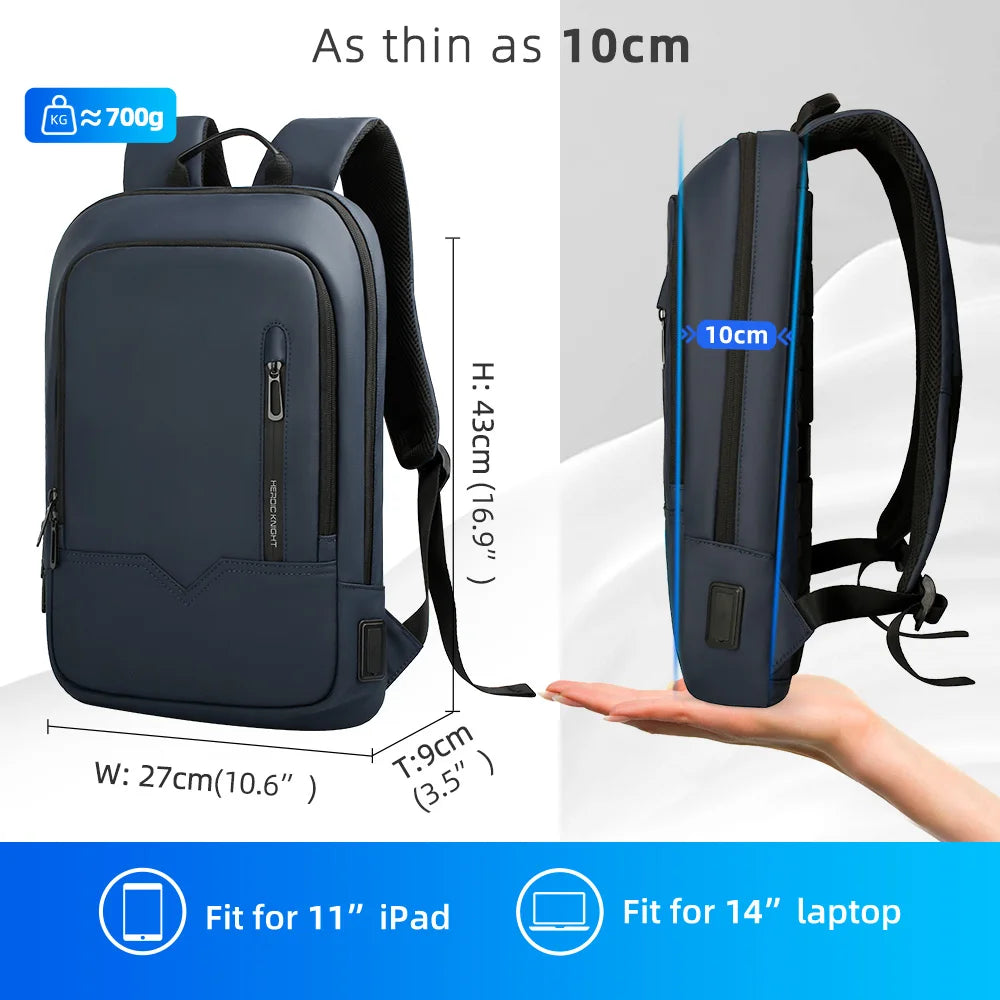 Waterproof Business Backpack for Men - 15.6 Inch Laptop Bag