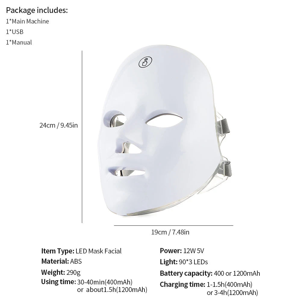Wireless LED Face Beauty Machine