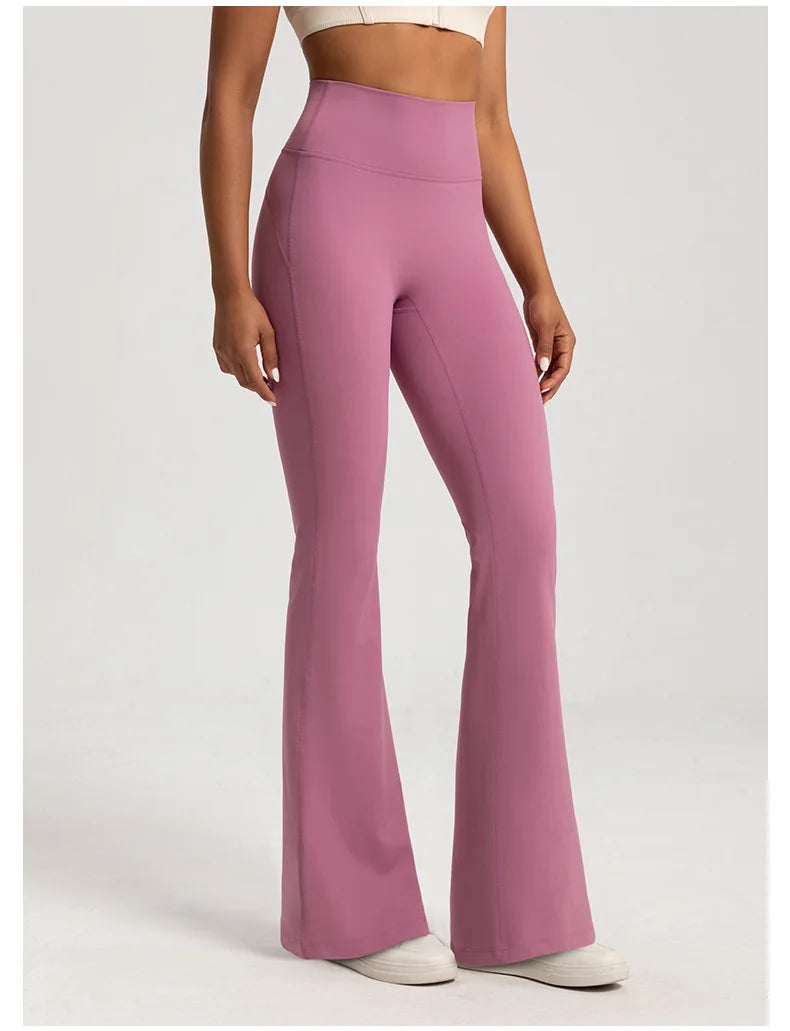 High Waisted Bell Bottom Yoga Pants - "Bianca"