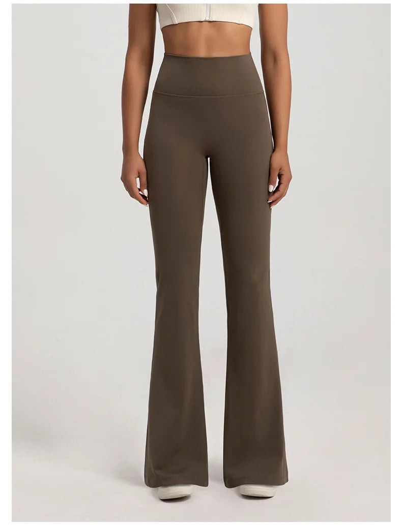 High Waisted Bell Bottom Yoga Pants - "Bianca"