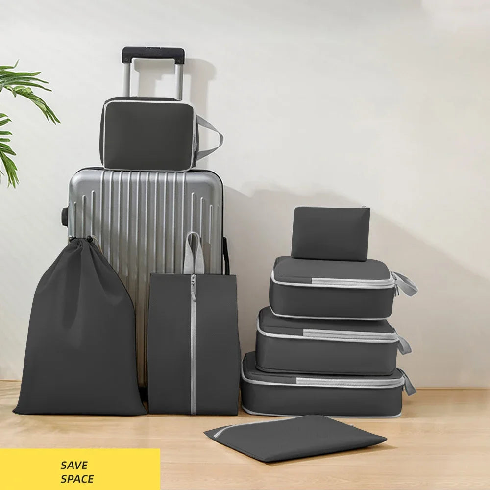 Travel Packing Cubes - 9pcs/set
