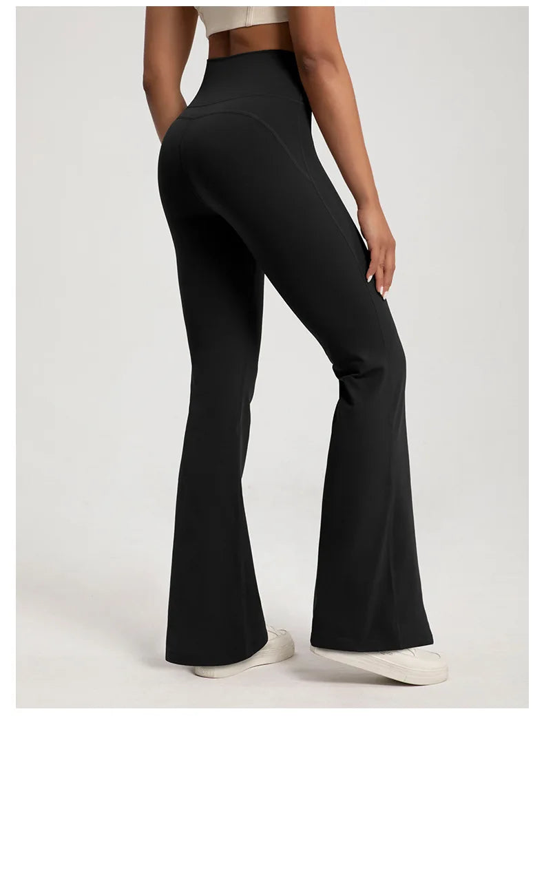 High Waisted Bell Bottom Yoga Pants - "Bianca"