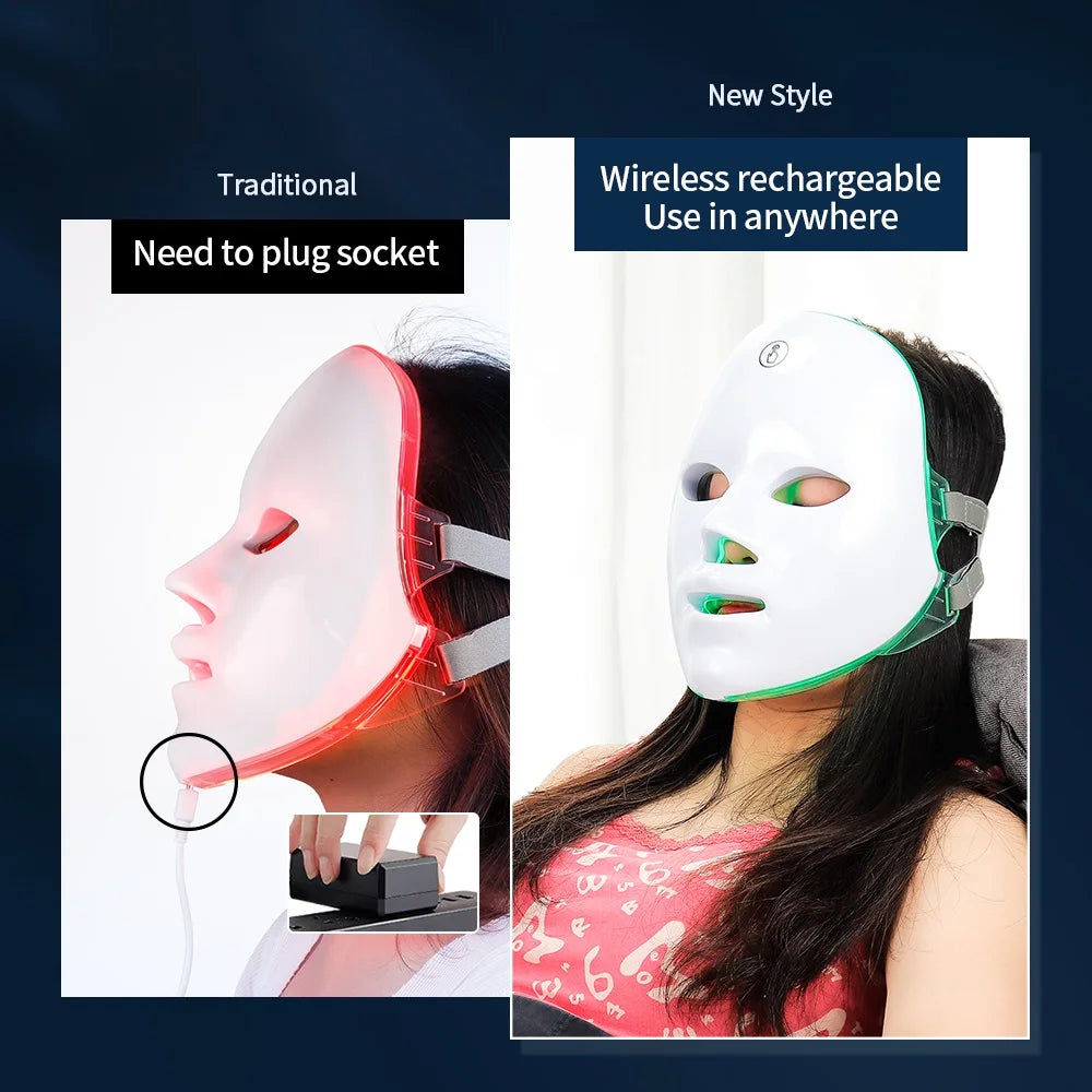 Wireless LED Face Beauty Machine