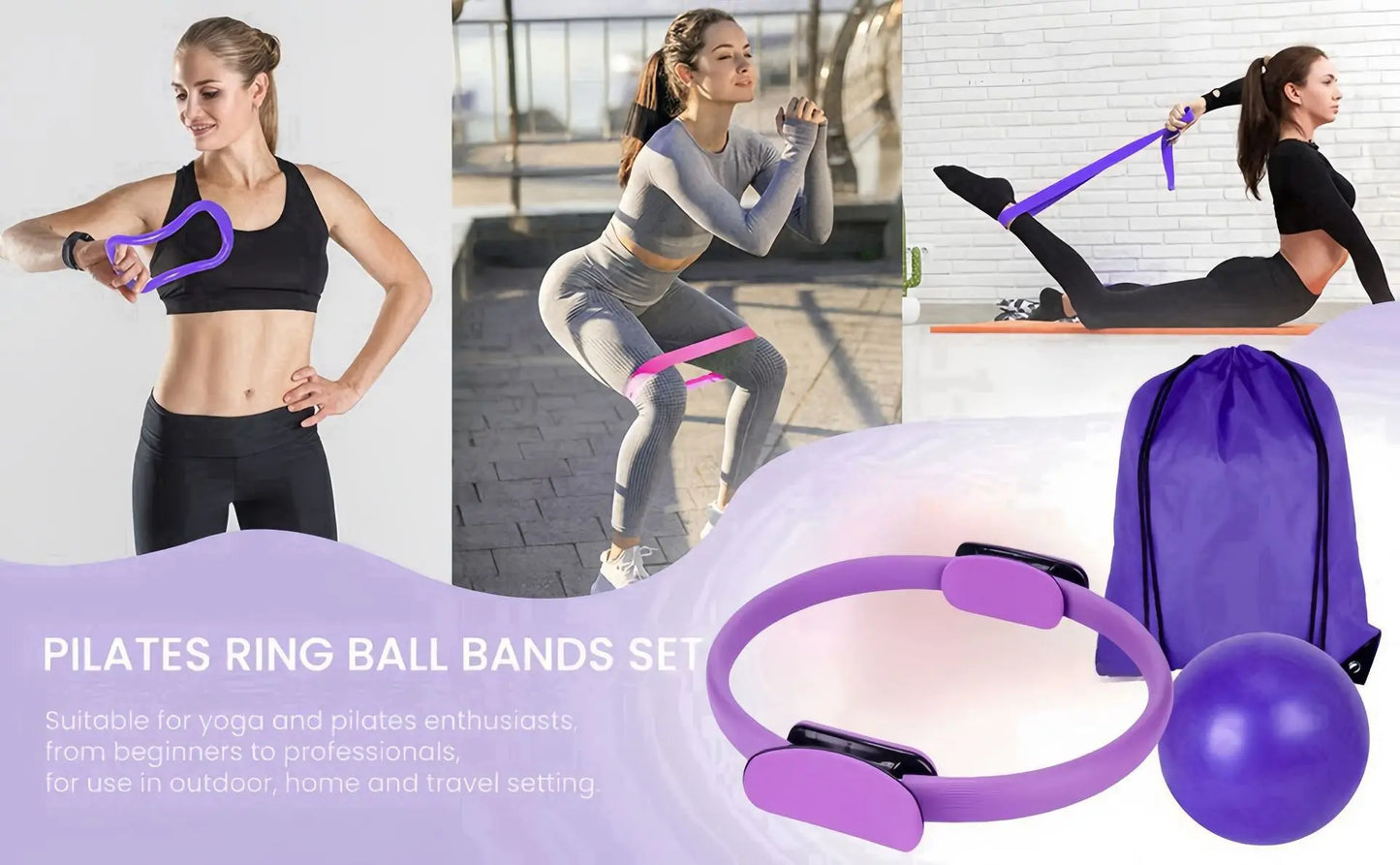 Pilates Ball Set & Resistance Bands