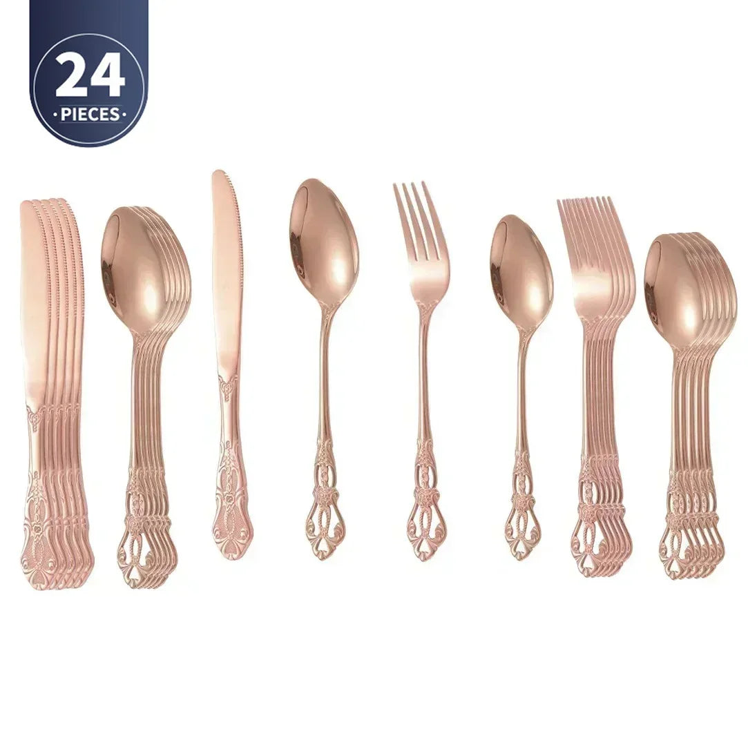 Golden Stainless Steel Cutlery Set