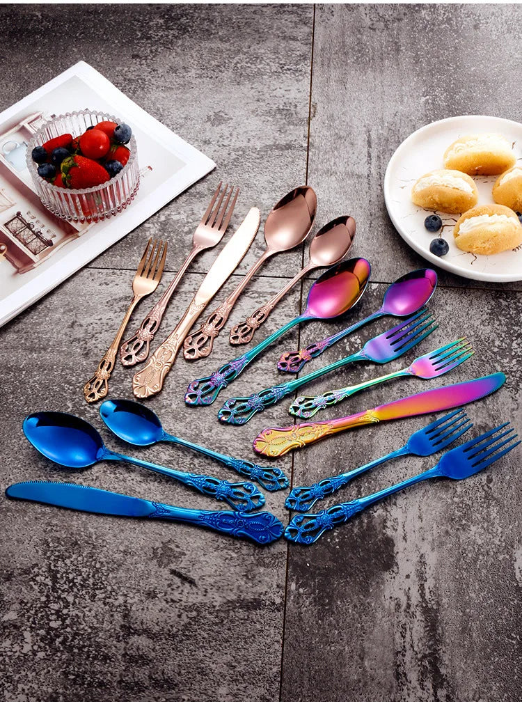 Golden Stainless Steel Cutlery Set