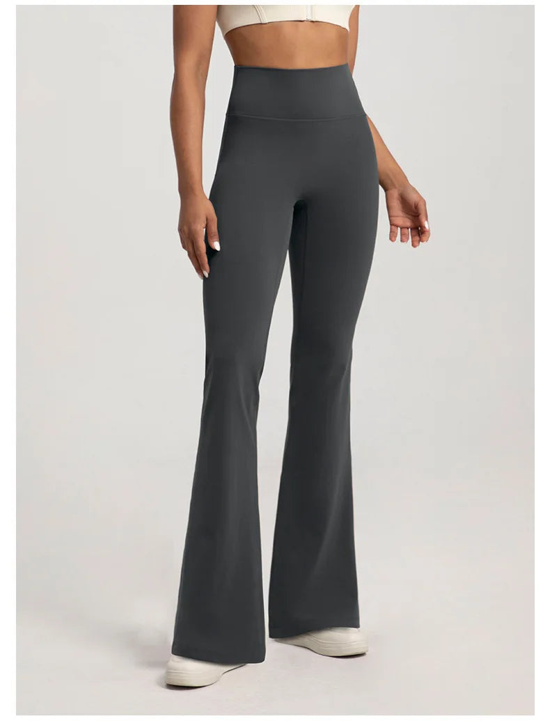 High Waisted Bell Bottom Yoga Pants - "Bianca"