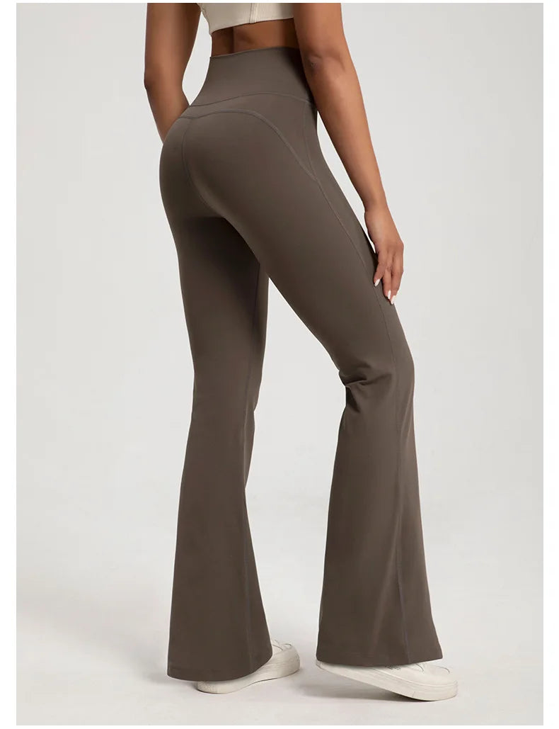 High Waisted Bell Bottom Yoga Pants - "Bianca"