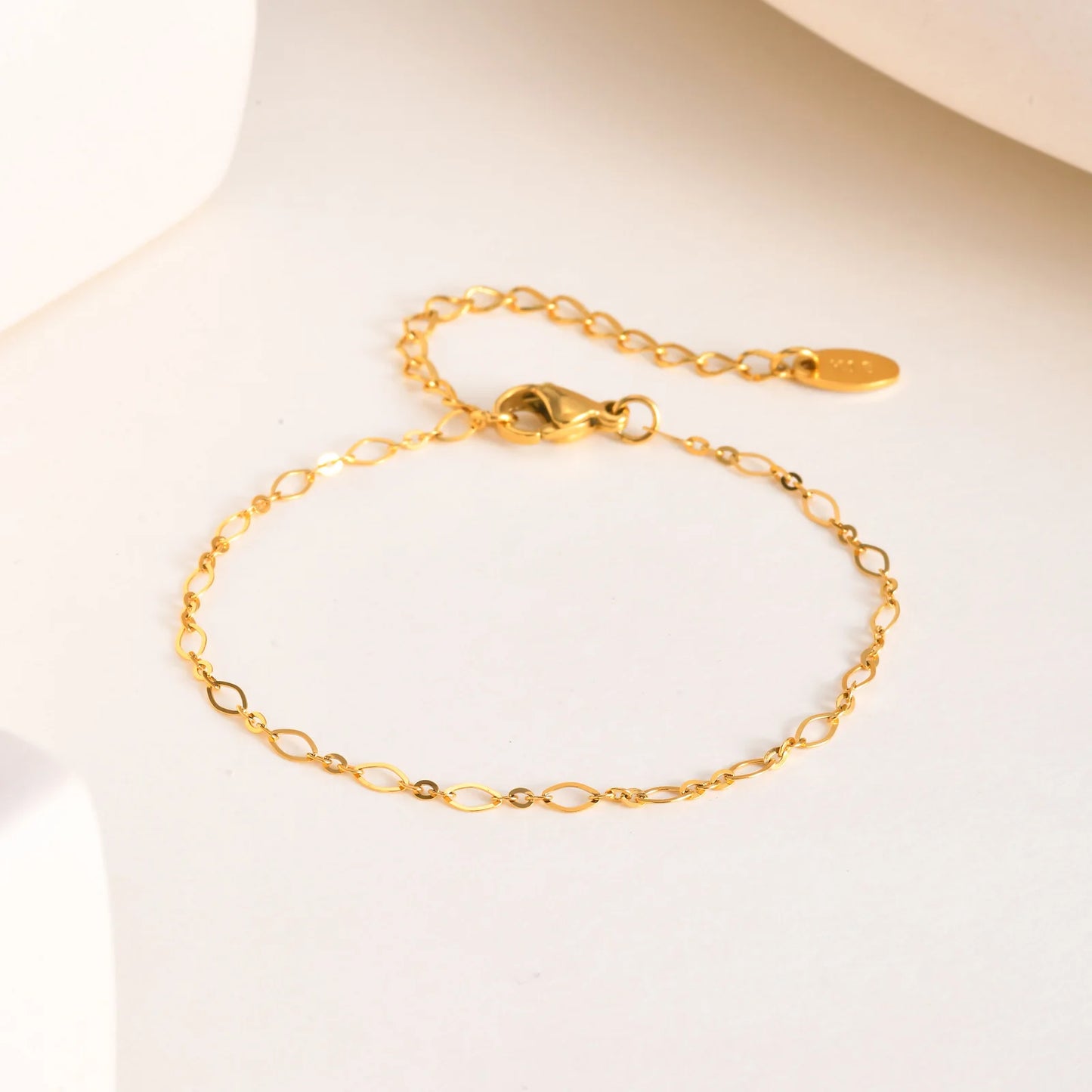 Stainless Steel Chain Jewelry Set - 2.5mm Flat Oval Link