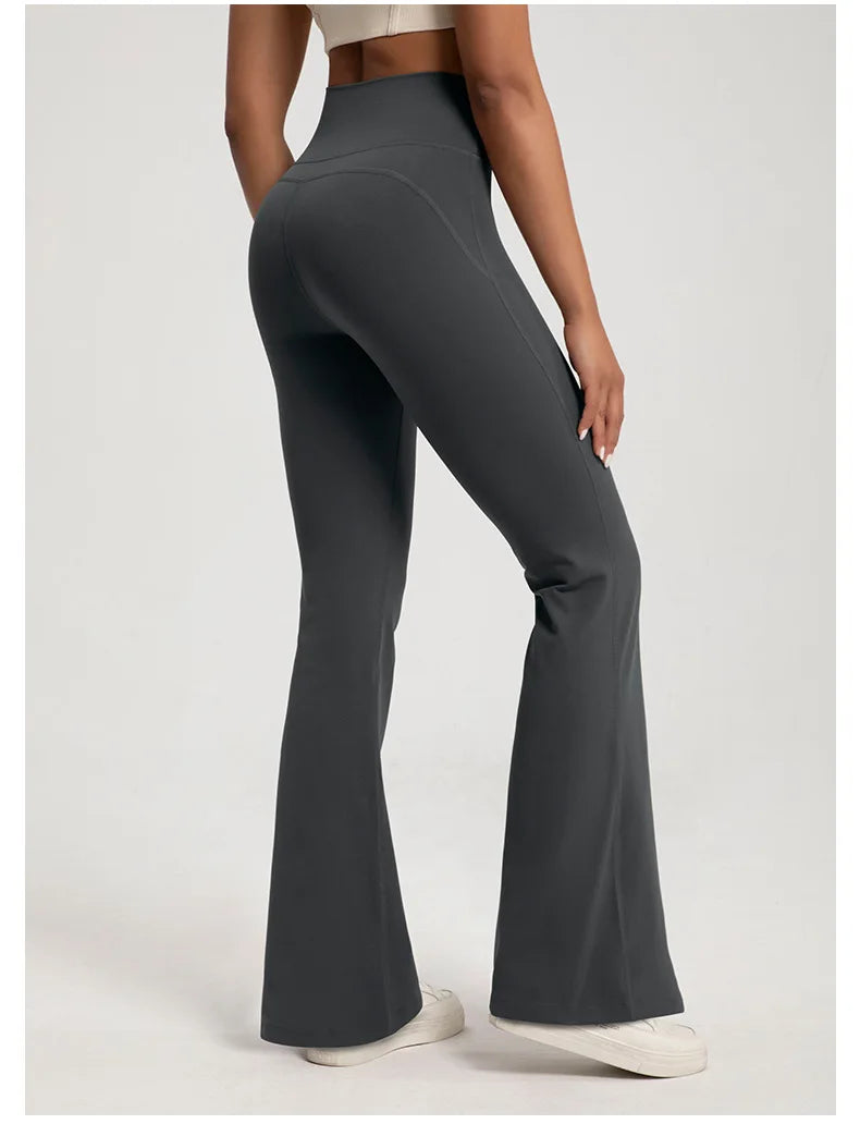 High Waisted Bell Bottom Yoga Pants - "Bianca"