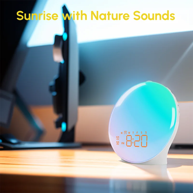 Wake Up Light Alarm Clock - Sunrise/Sunset Simulation