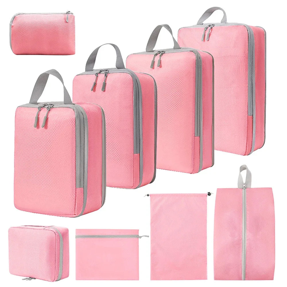 Travel Packing Cubes - 9pcs/set