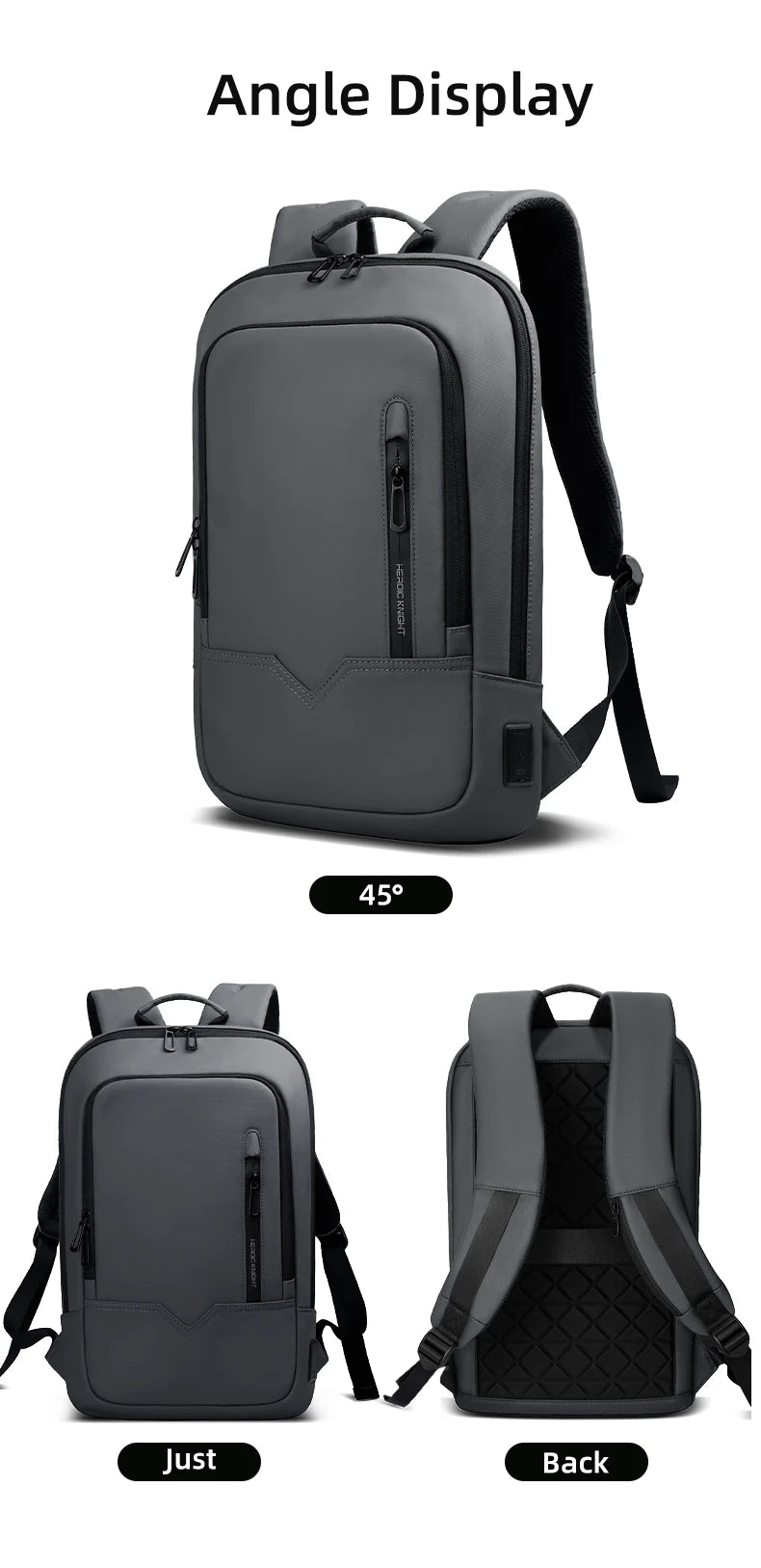 Waterproof Business Backpack for Men - 15.6 Inch Laptop Bag
