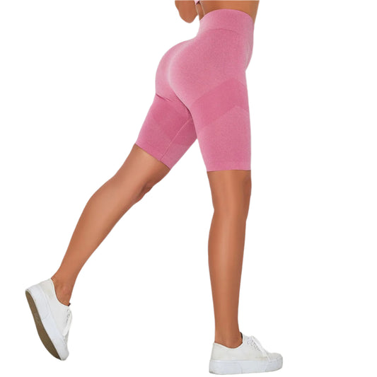 Patchwork Fitness Yoga Short Pants For Women Training  Workout Sports Leggings Energy Sportswear Gym Clothing Hips Lifting-2